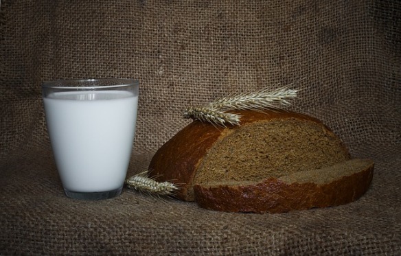 leite pão